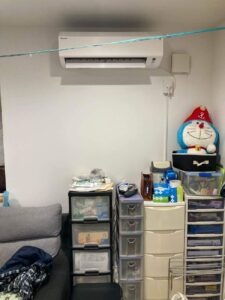 写真：エアコン新設工事